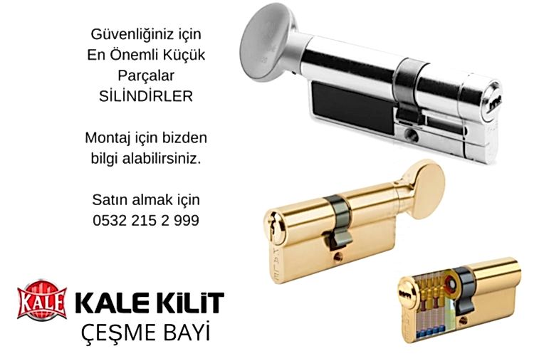 Çeşme Kale Kilit Silindir Barel Satış montaj 